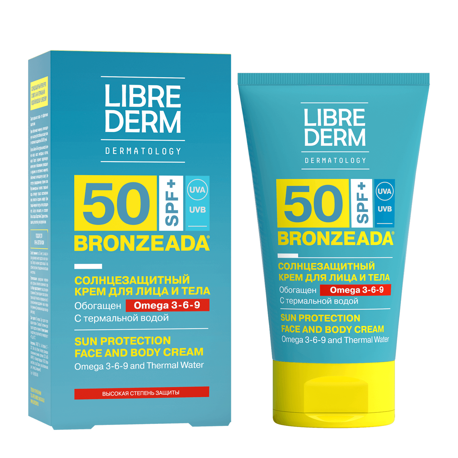 Sun Protection Cream SPF50 With Omega 3-6-9 and Thermal Water 150 ml, Belarus