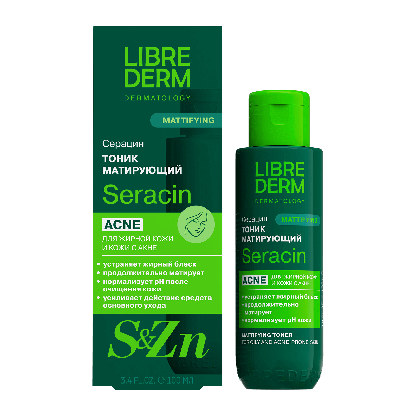 Librederm seracin acne toner 100ml